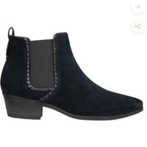 Jack Rogers Womens waterproof black suede Poppy bootie Size 9M